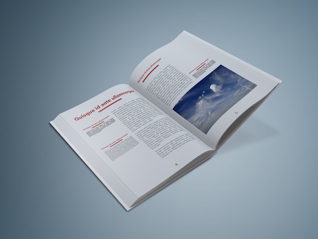 Download Free PSD | Open book mock up