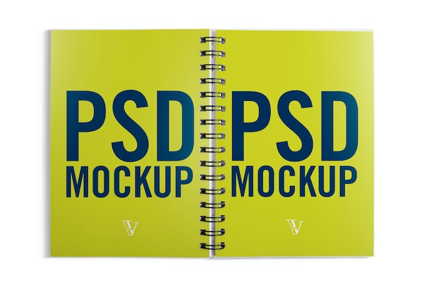 Download Open notebook mockup PSD file | Premium Download PSD Mockup Templates