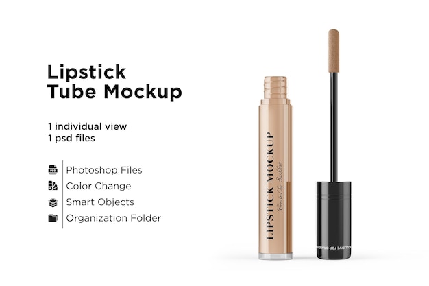 Download Premium Psd Opened Lipstick Tube Mockup