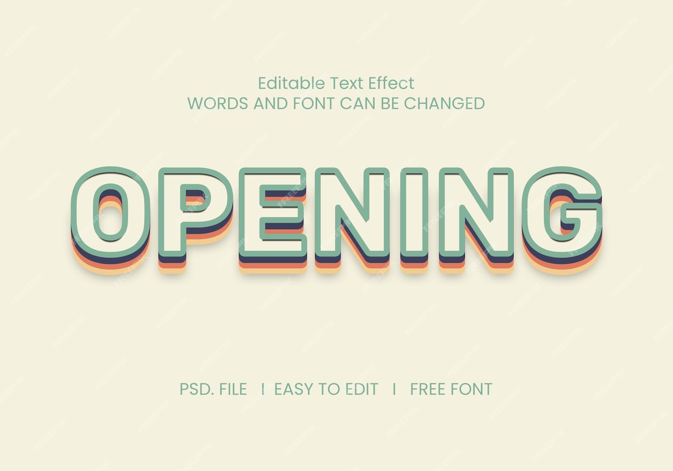 Premium PSD | Opening text effect