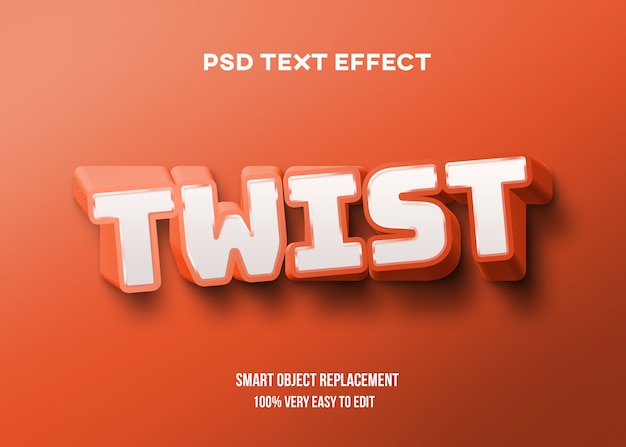 psd twister text effect download free