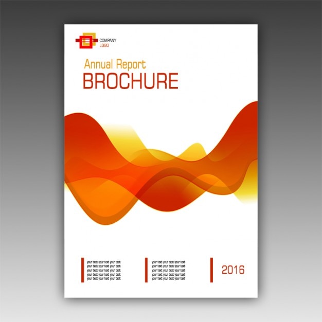 Download Free Psd Orange Brochure Template PSD Mockup Templates