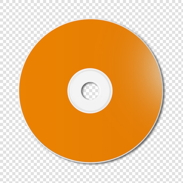 Download Orange cd - dvd mockup template isolated on white ...