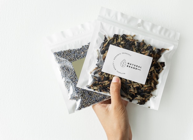 Free Psd Organic Tea Branding And Packaging Mockup