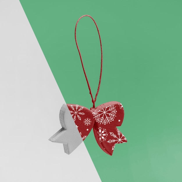 Download Free PSD | Ornamental christmas bow mock-up