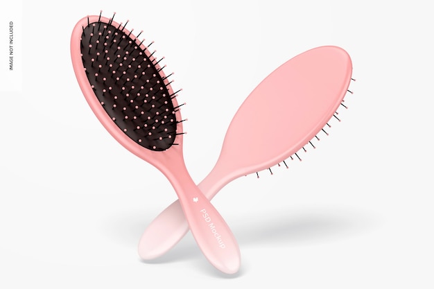 Download Free Psd Oval Hair Brushes Mockup