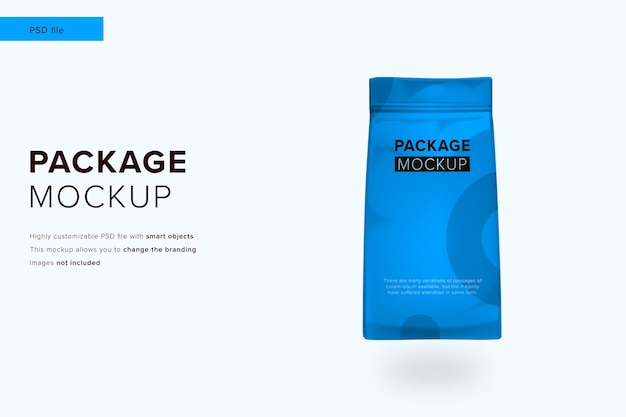 Premium PSD | Package mockup in modern design style mockup