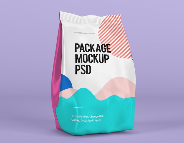 Premium PSD | Package mockup with changeable design