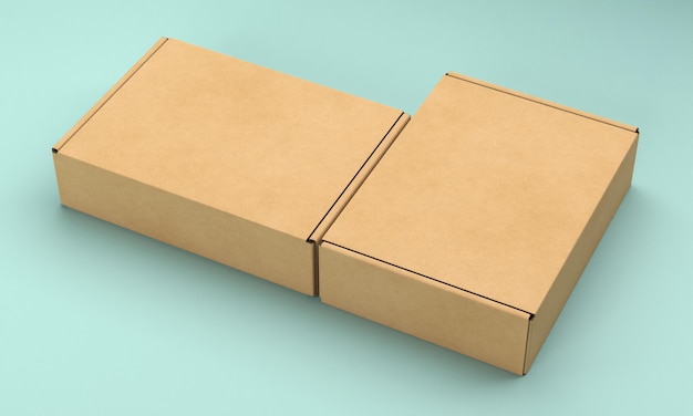 Free PSD Packaging box  mock up 