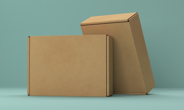 Free PSD Packaging box  mock up