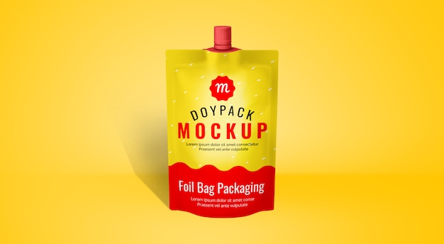 Download Packaging mockup food doypack foil plastic PSD file ...