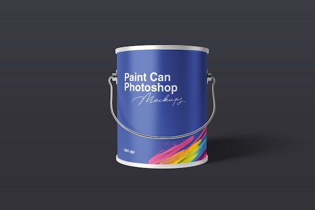 Download Premium PSD | Paint can mockup