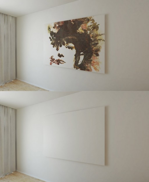 Download Painting on wall mock up PSD file | Free Download