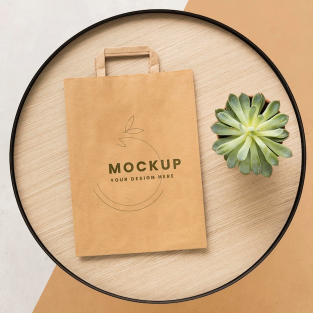 Download Free PSD | Paper bag concept with mock-up