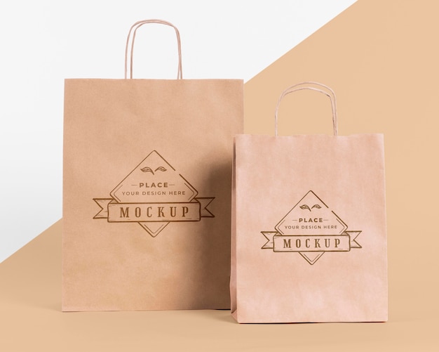 Download Free PSD | Paper bag concept with mock-up