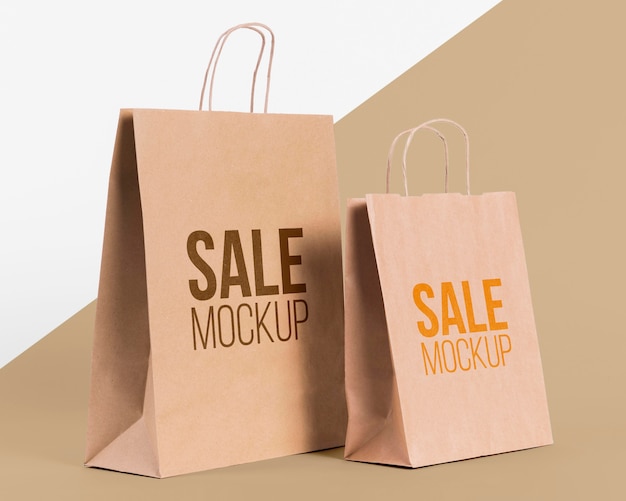 Download Free PSD | Paper bag concept with mock-up