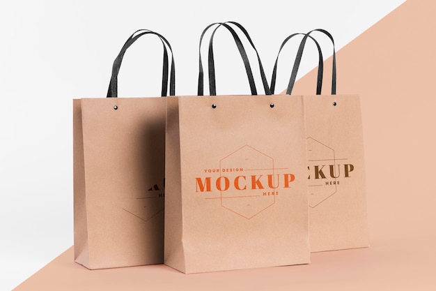 Download Free PSD | Paper bag concept with mock-up