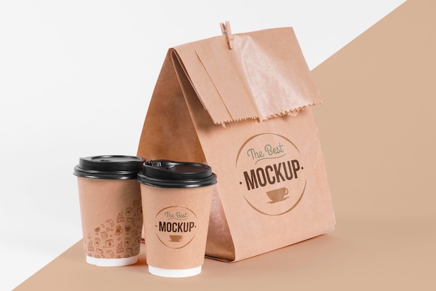 Download Free PSD | Paper bag concept with mock-up