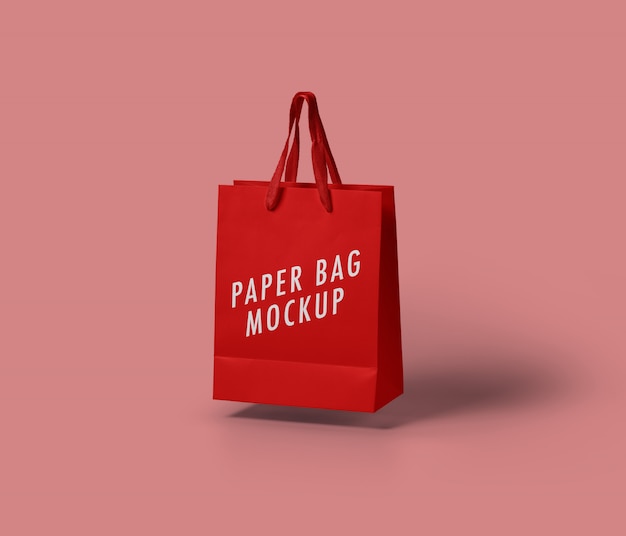 Premium PSD | Paper bag mockup