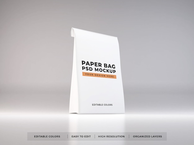 Download Premium PSD | Paper bag packaging mockup