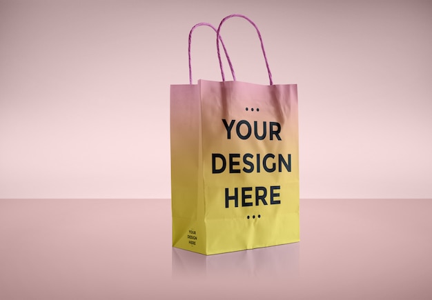 Download Paper bag packaging mockup PSD file | Premium Download