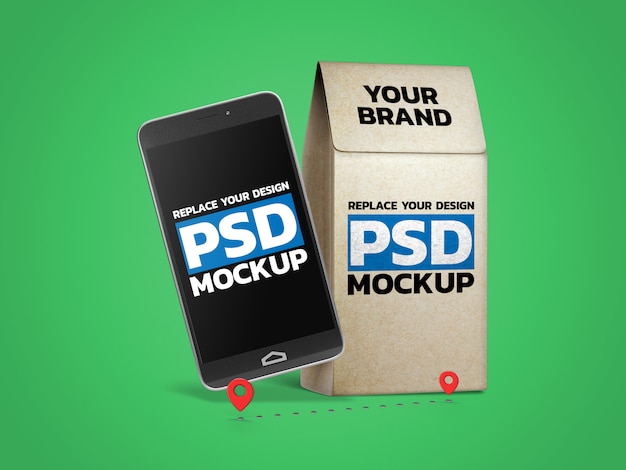 Download Paper bag photo mockup design | Premium PSD File