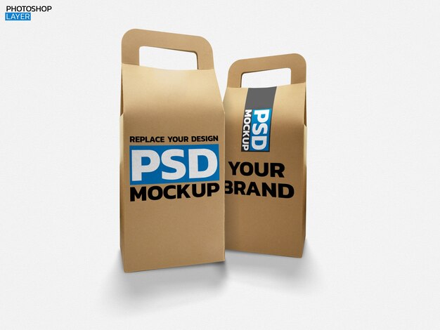 Download Paper bag photo mockup | Premium PSD File