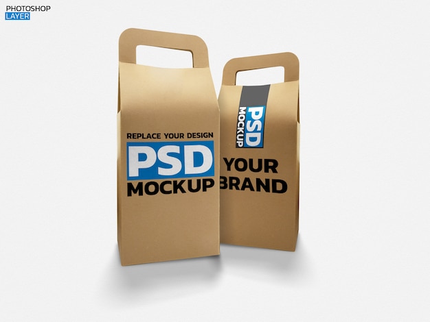 Download Paper bag photo mockup | Premium PSD File