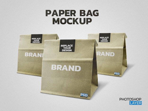 Download Paper bag photo mockup | Premium PSD File