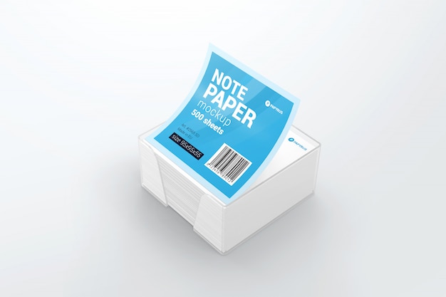 Paper block note mockup | Premium PSD File