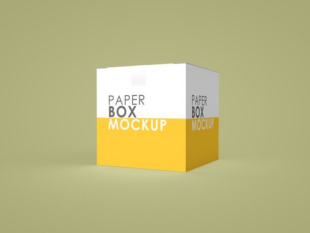 Download Premium PSD | Paper box mockup isolated