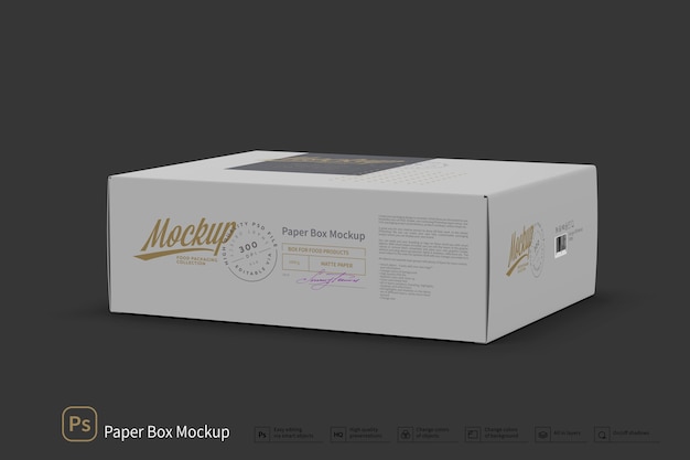 Download Premium PSD | Paper box mockup