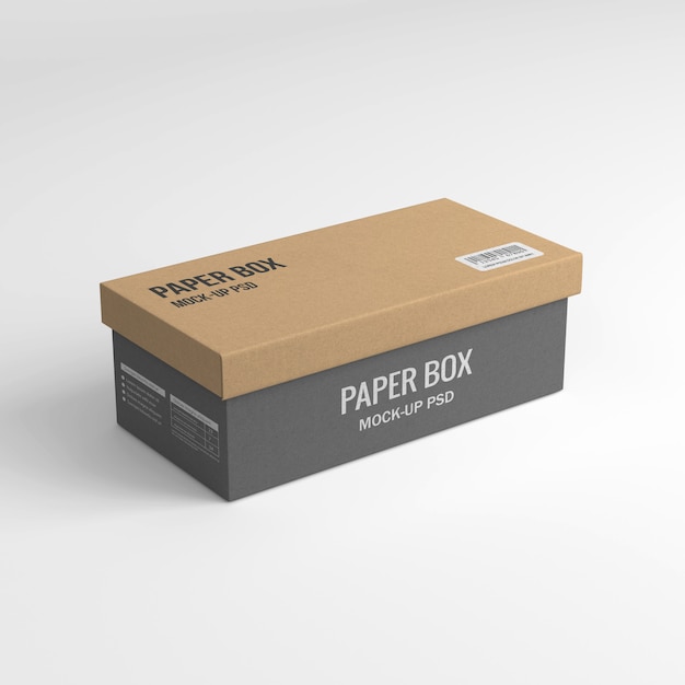 Paper box mockup PSD file | Premium Download