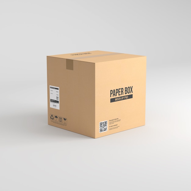 Download Paper box mockup PSD file | Premium Download