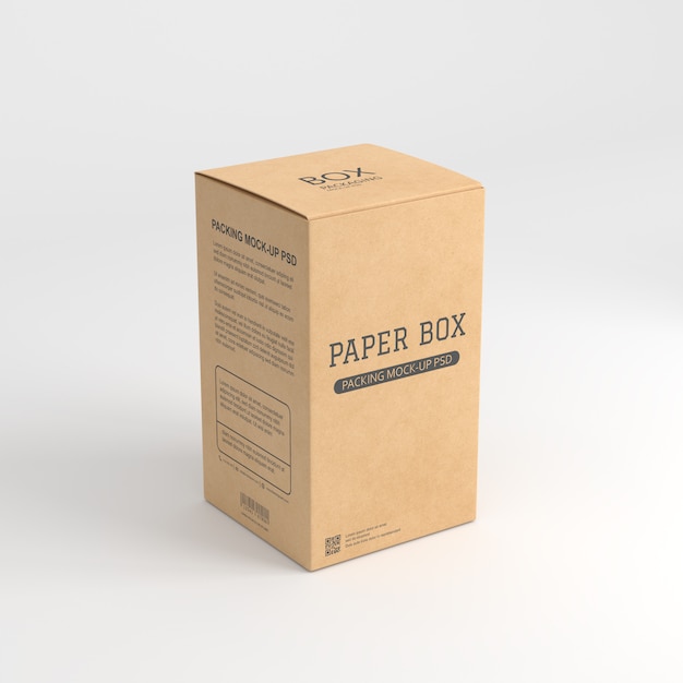Premium PSD | Paper box mockup