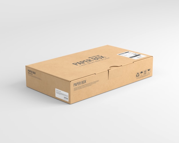 Download Premium PSD | Paper box mockup