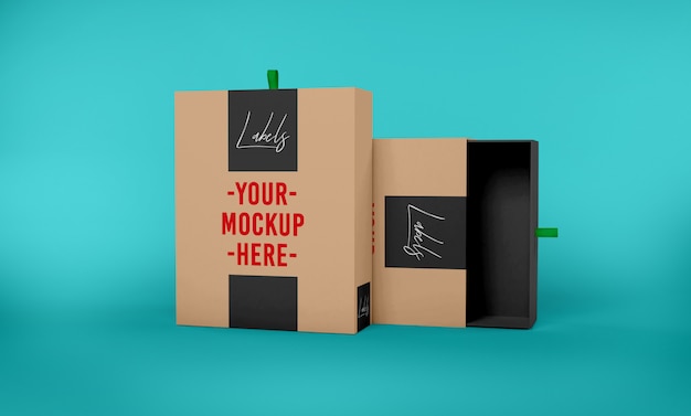 Download Paper box packaging mock up | Premium PSD File