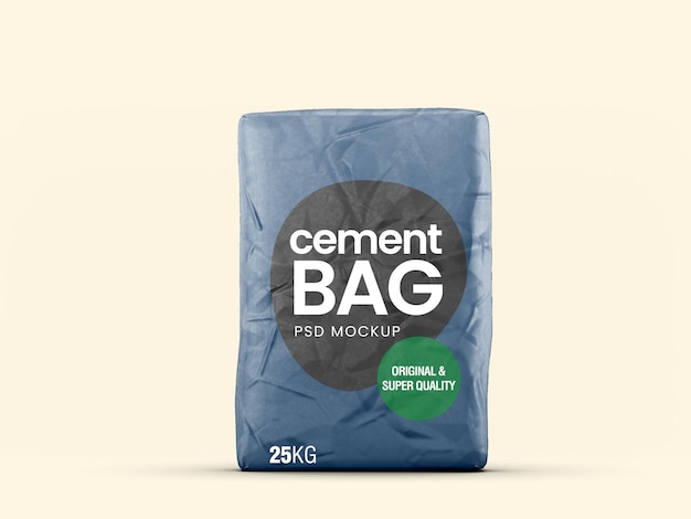 Download Premium Psd Paper Cement Bag Mockup 3d Rendering