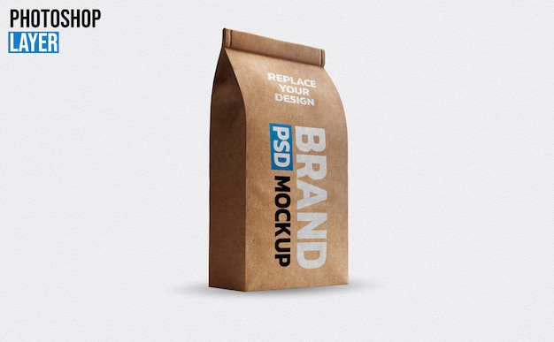 Download Paper coffee bag mockup design | Premium PSD File