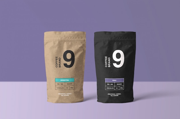 Download Paper coffee bag mockup PSD file | Premium Download