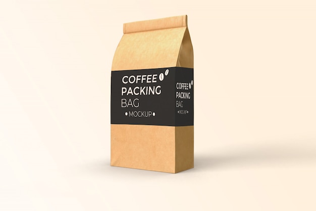 Download Paper coffee bag modern mockup psd | Premium PSD File