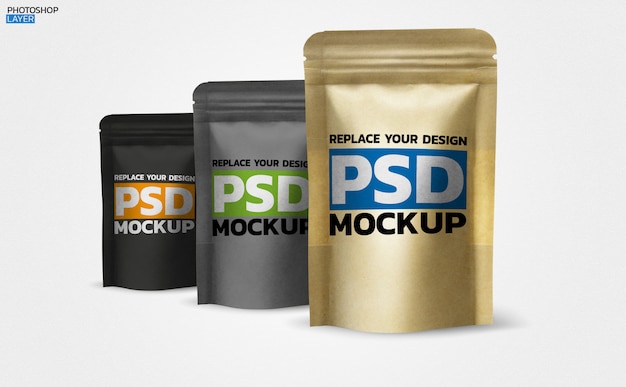 Download Paper coffee bag photo mockup design | Premium PSD File