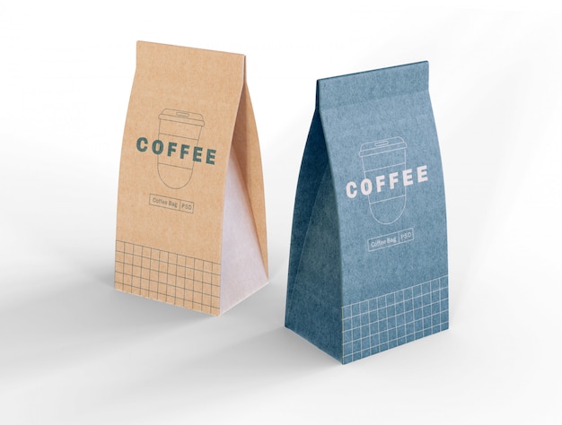 Download Paper coffee bags mockup | Premium PSD File