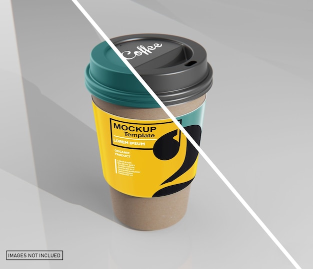 Download Premium PSD | Paper coffee cup with sleeve mockup