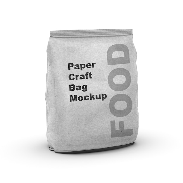 Premium PSD | Paper craft bag mockup isolated