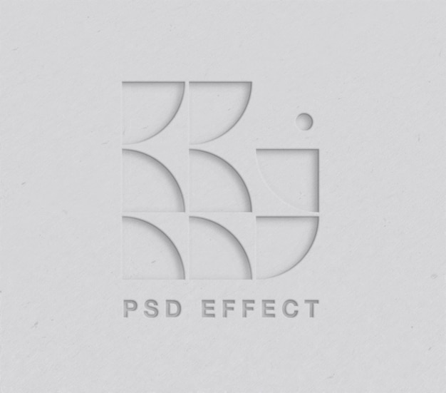 Download Premium Psd Paper Cut Out Logo Effect Mockup PSD Mockup Templates