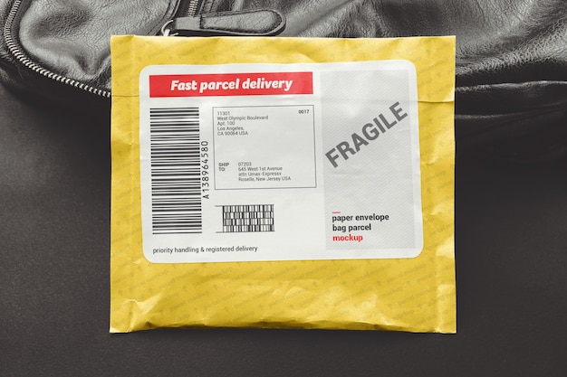 Download Paper envelope bag parcel mockup | Premium PSD File