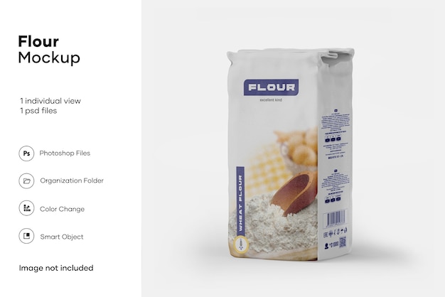 Download Premium Psd Paper Flour Bag Mockup PSD Mockup Templates