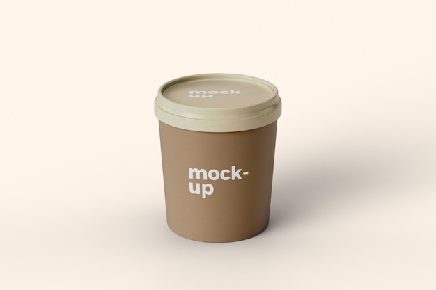 Download Premium Psd Paper Ice Cream Cup Mockup Design