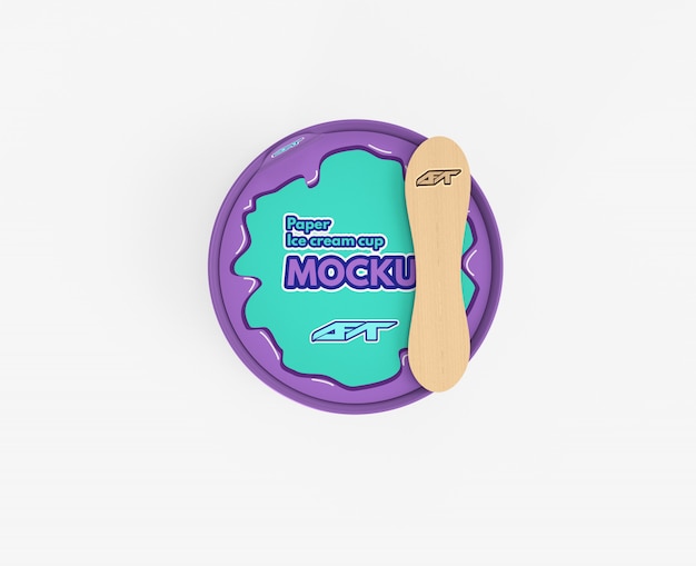 Download Paper ice cream cup mockup | Premium PSD File